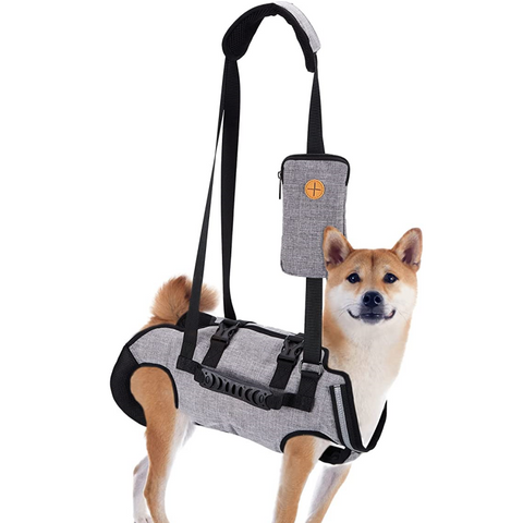 Lispoo Full Body Dog Lifting Harness With Storage Bag