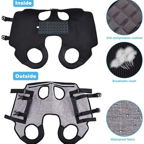 Lispoo Full Body Dog Lifting Harness With Storage Bag